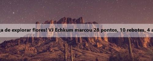 Não corresponda à força de explorar flores! VJ Echkum marcou 28 pontos, 10 rebotes, 4 assistências, 2 bloqueios